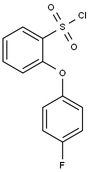2-(4-氟苯氧基)苯磺酰氯 结构式