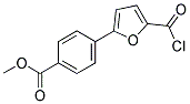 METHYL 4-[5-(CHLOROCARBONYL)-2-FURYL]BENZOATE 结构式
