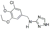 N-(3-CHLORO-5-ETHOXY-4-METHOXYBENZYL)-1H-1,2,4-TRIAZOL-3-AMINE 结构式