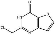 2-(氯甲基)-1H-噻吩并[2,3-E]嘧啶-4-酮 结构式