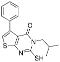 3-ISOBUTYL-2-MERCAPTO-5-PHENYLTHIENO[2,3-D]PYRIMIDIN-4(3H)-ONE 结构式