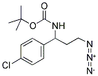 [3-Azido-1-(4-chloro-phenyl)-propyl]-carbamic acid tert-butyl ester 结构式