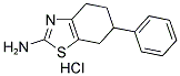 6-PHENYL-4,5,6,7-TETRAHYDRO-BENZOTHIAZOL-2-YLAMINE HYDROCHLORIDE 结构式