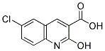 6-CHLORO-2-HYDROXY-QUINOLINE-3-CARBOXYLIC ACID 结构式