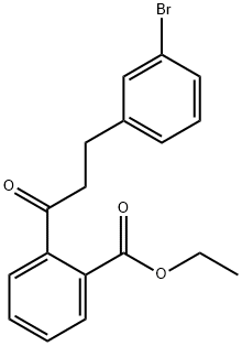 3-(3-BROMOPHENYL)-2'-CARBOETHOXYPROPIOPHENONE 结构式