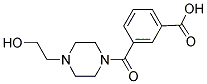 3-[4-(2-Hydroxy-ethyl)-piperazine-1-carbonyl]-benzoic acid 结构式
