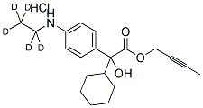 Desethyloxybutynin-d5 chloride 结构式