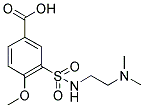 3-(2-DIMETHYLAMINO-ETHYLSULFAMOYL)-4-METHOXY-BENZOIC ACID 结构式