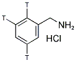 BENZYLAMINE, [RING 2,3,5-3H] HYDROCHLORIDE 结构式