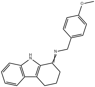 (4-METHOXYPHENYL)-N-(2,3,4,9-TETRAHYDRO-1H-CARBAZOL-1-YLIDEN)METHANAMINE 结构式