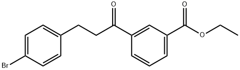 3-(4-BROMOPHENYL)-3'-CARBOETHOXYPROPIOPHENONE 结构式