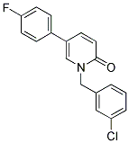 1-(3-CHLOROBENZYL)-5-(4-FLUOROPHENYL)PYRIDIN-2(1H)-ONE 结构式