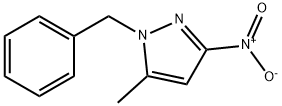 1-苄基-5-甲基-3-硝基-1H-吡唑 结构式