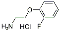 2-(2-FLUOROPHENOXY)ETHANAMINE HYDROCHLORIDE 结构式