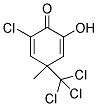 2-Chloro-6-hydroxy-4-methyl-4-(trichloromethyl)-2,5-cyclohexadien-1-one 结构式