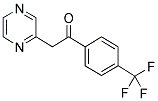 2-PYRAZIN-2-YL-1-[4-(TRIFLUOROMETHYL)PHENYL]ETHANONE 结构式