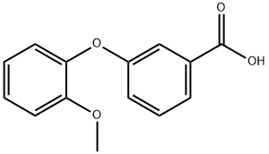 3-(2-甲氧基苯氧基)苯甲酸 结构式