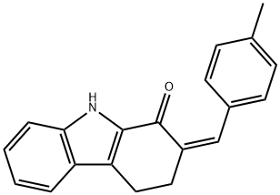 2-[(Z)-(4-METHYLPHENYL)METHYLIDENE]-4,9-DIHYDRO-1H-CARBAZOL-1(3H)-ONE 结构式