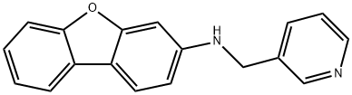 N-(Pyridin-3-ylmethyl)dibenzo[b,d]furan-3-amine 结构式