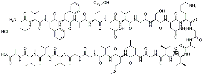 BETA-AMYLOID (17-42), HCL 结构式