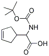 TERT-BUTOXYCARBONYLAMINO-CYCLOPENT-3-ENYL-ACETIC ACID 结构式