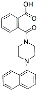 2-([4-(1-NAPHTHYL)PIPERAZIN-1-YL]CARBONYL)BENZOIC ACID 结构式