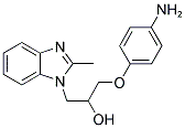 1-(4-Amino-phenoxy)-3-(2-methyl-benzoimidazol-1-yl)-propan-2-ol 结构式