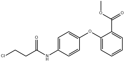 METHYL 2-(4-[(3-CHLOROPROPANOYL)AMINO]PHENOXY)BENZENECARBOXYLATE 结构式