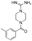 4-(3-METHYL-BENZOYL)-PIPERAZINE-1-CARBOXAMIDINE 结构式