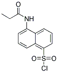 5-PROPIONYLAMINO-NAPHTHALENE-1-SULFONYL CHLORIDE 结构式