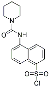 5-(哌啶-1-甲酰胺基)萘-1-磺酰氯 结构式