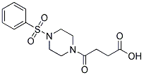 4-OXO-4-[4-(PHENYLSULFONYL)PIPERAZIN-1-YL]BUTANOIC ACID 结构式