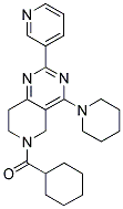 CYCLOHEXYL-(4-PIPERIDIN-1-YL-2-PYRIDIN-3-YL-7,8-DIHYDRO-5H-PYRIDO[4,3-D]PYRIMIDIN-6-YL)-METHANONE 结构式