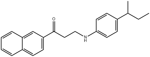 3-[4-(SEC-BUTYL)ANILINO]-1-(2-NAPHTHYL)-1-PROPANONE 结构式