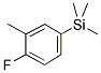 (4-氟-3-甲基苯基)三甲基硅烷 结构式