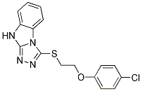 3-([2-(4-CHLOROPHENOXY)ETHYL]THIO)-9H-[1,2,4]TRIAZOLO[4,3-A]BENZIMIDAZOLE 结构式