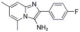IMIDAZO[1,2-A]PYRIDIN-3-AMINE, 2-(4-FLUOROPHENYL)-5,7-DIMETHYL-HYDROCHLORIDE 结构式
