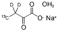 2-KETOBUTYRIC ACID-4-13C,3,3-D2 SODIUM SALT HYDRATE 结构式