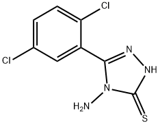 4-氨基-5-(2,5-二氯苯基)-2H-1,2,4-三唑-3-硫酮 结构式