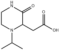 2-(1-异丙基-3-氧代哌嗪-2-基)乙酸 结构式