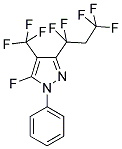 5-FLUORO-3-(1,1,3,3,3-PENTAFLUOROPROPYL)-1-PHENYL-4-TRIFLUOROMETHYL-1H-PYRAZOLE 结构式