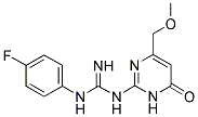 N-(4-FLUOROPHENYL)-N'-[4-(METHOXYMETHYL)-6-OXO-1,6-DIHYDROPYRIMIDIN-2-YL]GUANIDINE 结构式