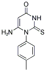 6-AMINO-1-(4-METHYLPHENYL)-2-THIOXO-2,3-DIHYDRO-4(1H)-PYRIMIDINONE 结构式