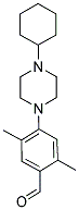4-(4-CYCLOHEXYLPIPERAZIN-1-YL)-2,5-DIMETHYLBENZALDEHYDE 结构式