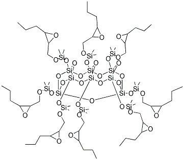 PSS-OCTA[(3-PROPYLGLYCIDYL ETHER)DIMETHYLSILOXY] SUBSTITUTED 结构式