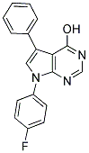 7-(4-FLUOROPHENYL)-5-PHENYL-7H-PYRROLO[2,3-D]PYRIMIDIN-4-OL 结构式