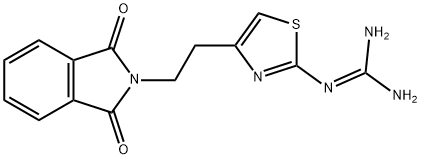 N''-(4-[2-(1,3-DIOXO-1,3-DIHYDRO-2H-ISOINDOL-2-YL)ETHYL]-1,3-THIAZOL-2-YL)GUANIDINE 结构式