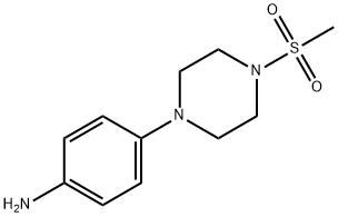 4-(4-甲烷磺酰基-哌嗪-1-基)-苯胺 结构式