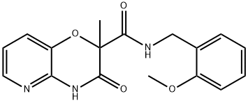 N-(2-METHOXYBENZYL)-2-METHYL-3-OXO-3,4-DIHYDRO-2H-PYRIDO[3,2-B][1,4]OXAZINE-2-CARBOXAMIDE 结构式