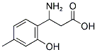 3-AMINO-3-(2-HYDROXY-4-METHYL-PHENYL)-PROPIONIC ACID 结构式